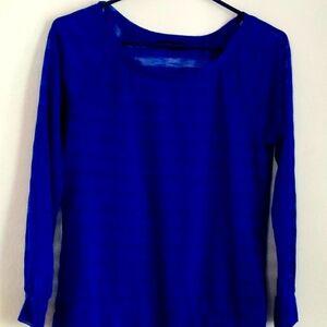 Mascara Blouse Women L Blue Top Versatile Academia Casual Party Travel Office